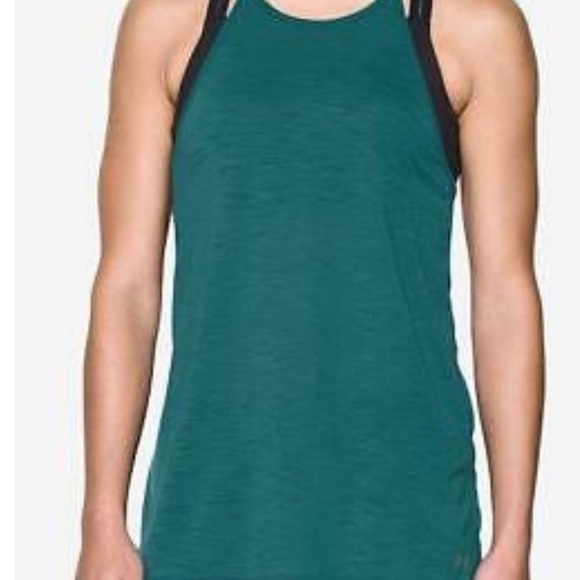 Under Armour | UA Threadborne Heat Gear High Neck Racerback Tank Top - Picture 1 of 9